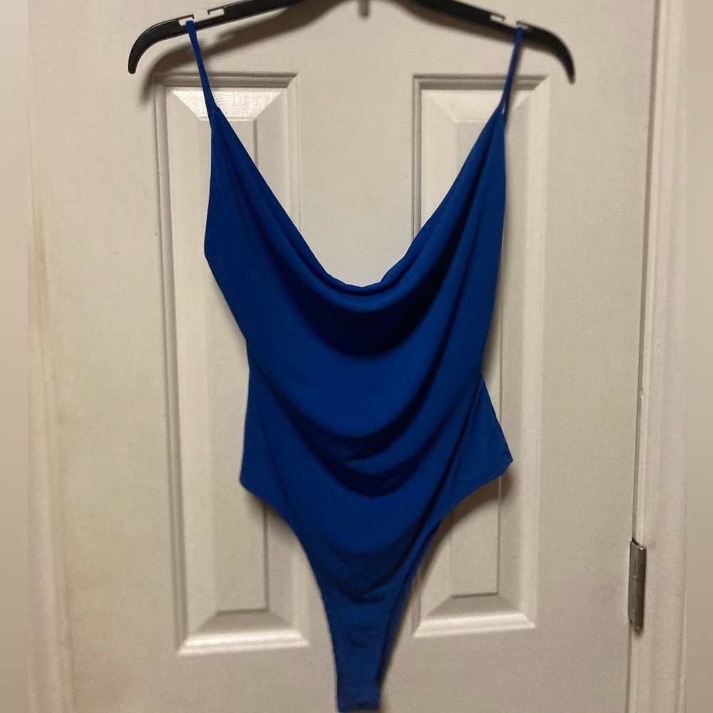 L Royal Blue Speghetti Strap Wearever Body Suit
